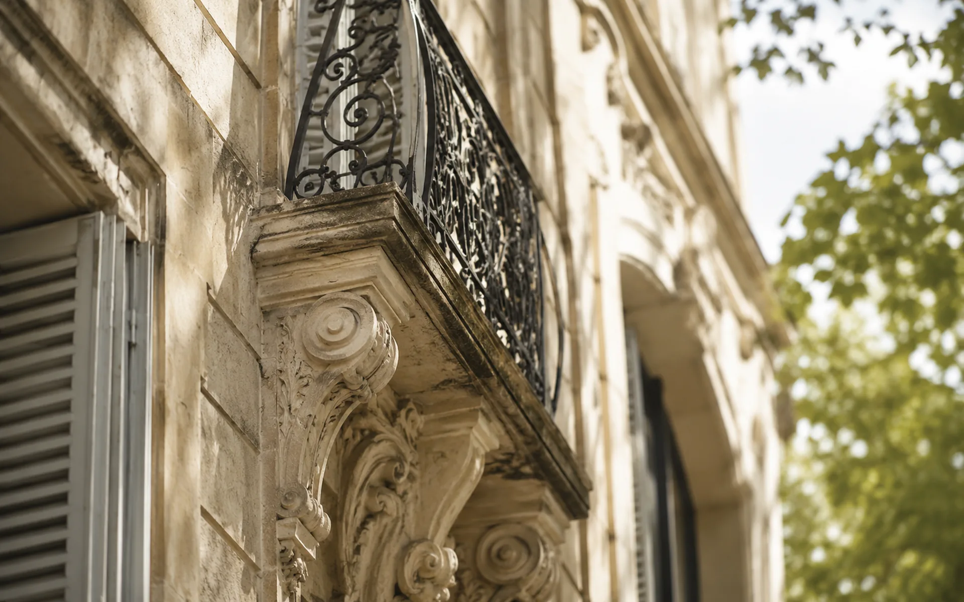 Détail architectural en pierre